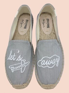 Soludos x Studio Ceizer Let’s Fly Away Espadrille Slip On Traveling Shoes Size 6